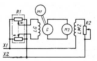Двигатель генератор схема пуск